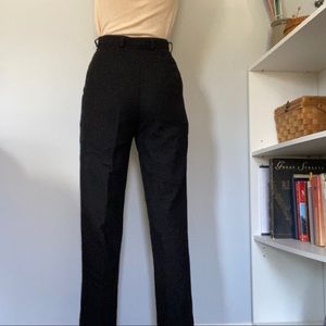 Vintage high-waisted wool trousers
